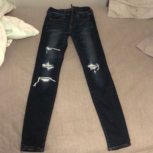 American Eagle ripped jeggings